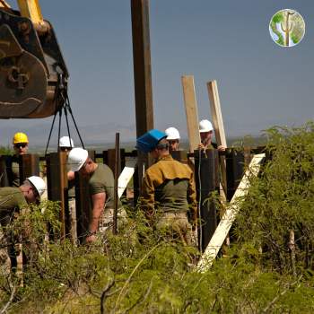 Border wall construction, Arizona/Sonora border