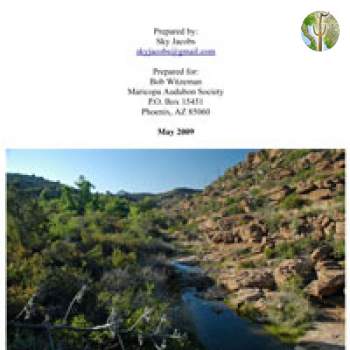 Cover of Vegetation and Wildlife Survey of Devil’s Canyon (Gaan Canyon), Tonto National Forest (May 2009)