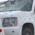Vehicle involved in gunbattle