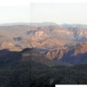 Panorama of the country around the Rio Aros