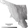 Rainfall map of Sonora, Mexico